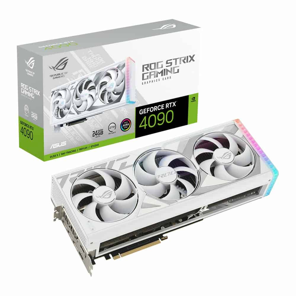 ASUS ROG Strix NVIDIA GeForce RTX 4090 White 24GB Ada Lovelace Graphics Card